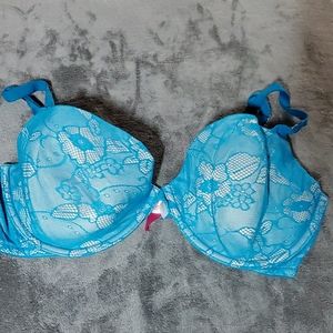 Victoria's Secret pink blue total sweetheart demi